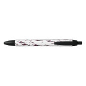 Giraffe Hot Pink en Black Silhouette Zwarte Inkt Pen (Achterkant)