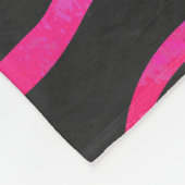 Giraffe Hot Pink en zwarte afdrukken Fleece Deken (Hoek)