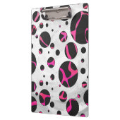 Giraffe Hot Pink en zwarte afdrukken Klembord (Links)