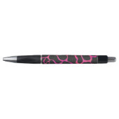 Giraffe Hot Pink en zwarte afdrukken Pen (Voorkant)