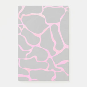 Giraffe Hot Pink en zwarte afdrukken Post-it® Notes