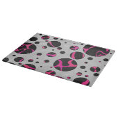 Giraffe Hot Pink en zwarte afdrukken Snijplank (Hoek)