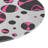 Giraffe Hot Pink en zwarte afdrukken Snijplank (Hoek)