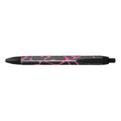 Giraffe Hot Pink en zwarte afdrukken Zwarte Inkt Pen (Achterkant)