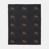 Giraffe houdt van maanlicht, middelgroot fleece deken (Voorkant)