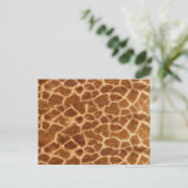 Giraffe Huid Briefkaart (Staand voorkant)