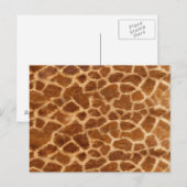 Giraffe Huid Briefkaart (Voorkant / Achterkant)