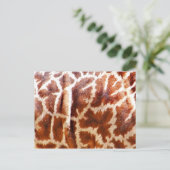 Giraffe Huid_ Briefkaart (Staand voorkant)