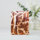 Giraffe Huid_ Briefkaart (Staand voorkant)