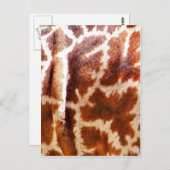 Giraffe Huid_ Briefkaart (Voorkant / Achterkant)