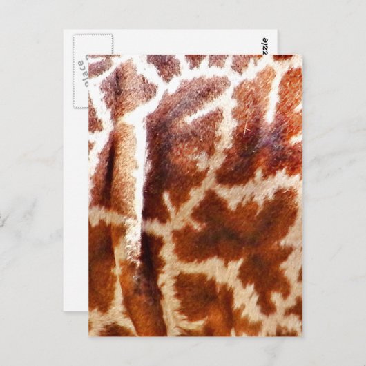 Giraffe Huid_ Briefkaart (Voorkant / Achterkant)