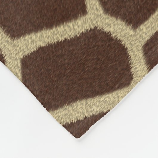 Giraffe Huid Fleece Deken (Hoek)