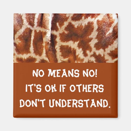 Giraffe Huid_ Magneet (Voorkant)