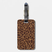 Giraffe Huid printpatroon aanpassen Bagagelabel (Achterkant verticaal)