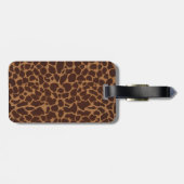 Giraffe Huid printpatroon aanpassen Bagagelabel (Achterkant horizontaal)