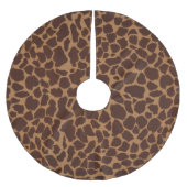 Giraffe Huid printpatroon aanpassen Kerstboom Rok (Voorkant)