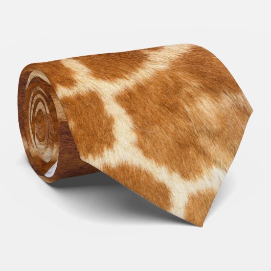 Giraffe Huid Stropdas (Opgerold)