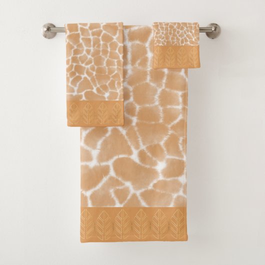 Giraffe Huid  Waterverf Bad Handdoek (Insitu)