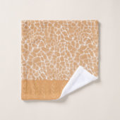 Giraffe Huid  Waterverf Bad Handdoek (Wasdoekje)
