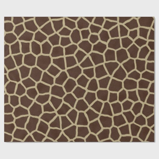 Giraffe huidafdruk cadeaupapier (Vlak)