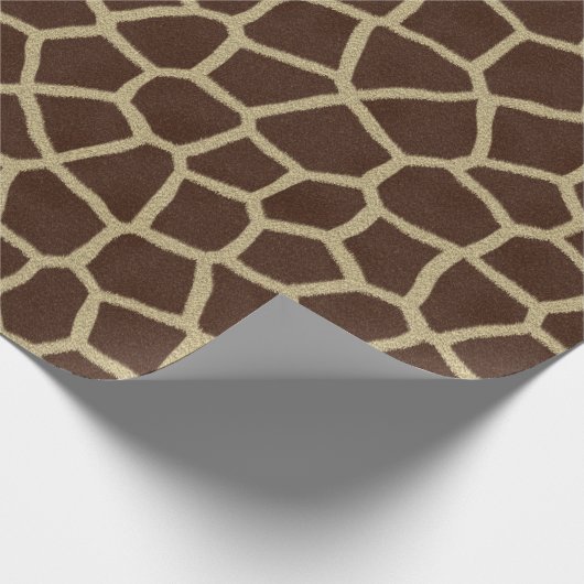 Giraffe huidafdruk cadeaupapier (Hoek)