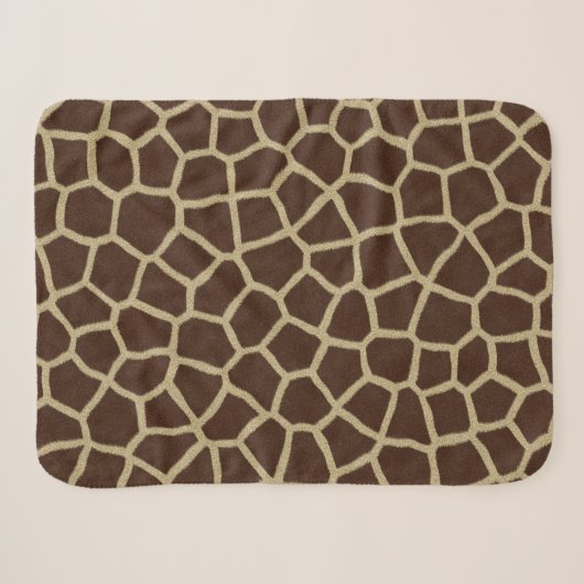 Giraffe Huidbaby Bazel Klein Sherpa Deken (Voorkant (horizontaal))