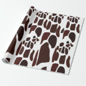 Giraffe Huidpatroon Cadeaupapier (Uitgerold)