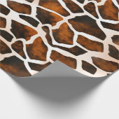 Giraffe Huidpatroon Inpakpapier (Hoek)
