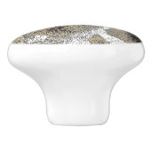 GIRAFFE HUIDPATROON KERAMISCHE KNOP (Zijkant)