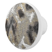 GIRAFFE HUIDPATROON KERAMISCHE KNOP (Rechts)