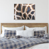 Giraffe huidpatroon omhoog dicht canvasdruk canvas afdruk (Insitu (Slaapkamer))