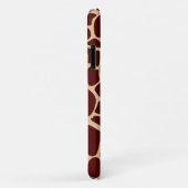 Giraffe huidstructuur donkerbruin patroon Case-Mate iPhone case (Achterkant/rechts)