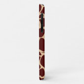 Giraffe huidstructuur donkerbruin patroon Case-Mate iPhone case (Achterkant/links)