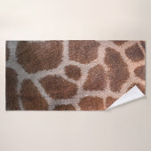 Giraffe huidtextuur badhanddoek (Badhanddoek)