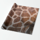 Giraffe huidtextuur cadeaupapier (Uitgerold)