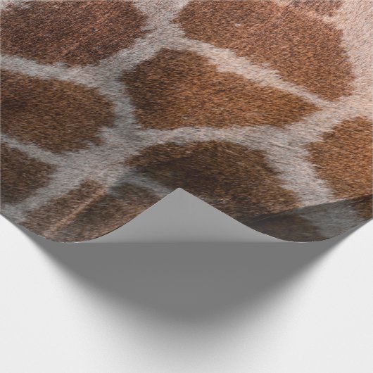 Giraffe huidtextuur cadeaupapier (Hoek)