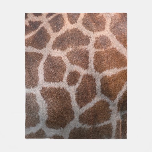 Giraffe huidtextuur fleece deken (Voorkant)