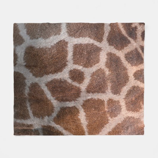 Giraffe huidtextuur fleece deken (Voorkant (Horizontaal))