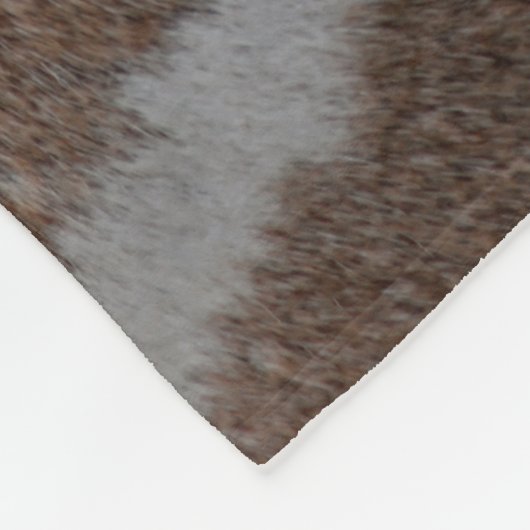 Giraffe huidtextuur fleece deken (Hoek)