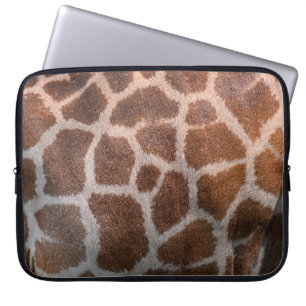 Giraffe huidtextuur laptop sleeve