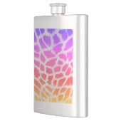 Giraffe Huidtextuur Rainbow Kleurenpatroon Flacon (Links)
