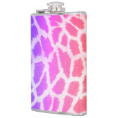 Giraffe Huidtextuur Rainbow Kleurenpatroon Heupfles (Links)