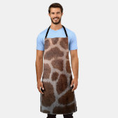 Giraffe huidtextuur schort (Gedragen)