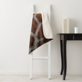 Giraffe huidtextuur sherpa deken (In situ)