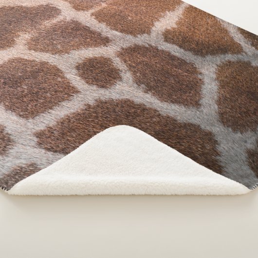 Giraffe huidtextuur sherpa deken (3/4)