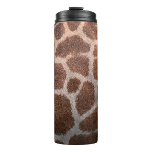 Giraffe huidtextuur thermosbeker