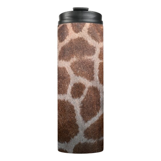 Giraffe huidtextuur thermosbeker (Voorkant)