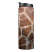 Giraffe huidtextuur thermosbeker (Geroteerd rechts)