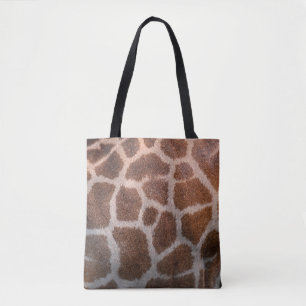 Giraffe huidtextuur tote bag