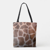 Giraffe huidtextuur tote bag (Achterkant)